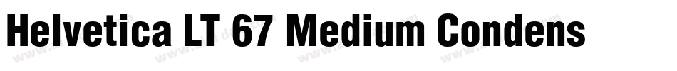 Helvetica LT 67 Medium Condensed字体转换